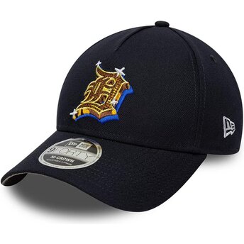 Gorra curva azul marino snapback 9FORTY M-Crown A Frame Emblem de Detroit Tigers MLB de New Era