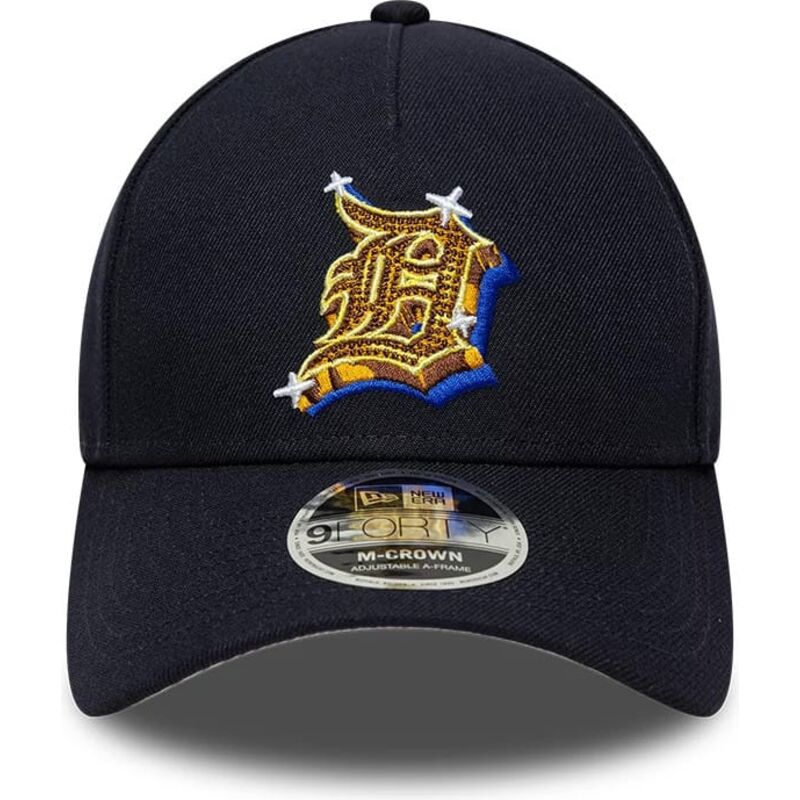 gorra-curva-azul-marino-snapback-9forty-m-crown-a-frame-emblem-de-detroit-tigers-mlb-de-new-era gorra-curva-azul-marino-snapback-9forty-m-crown-a-frame-emblem-de-detroit-tigers-mlb-de-new-era