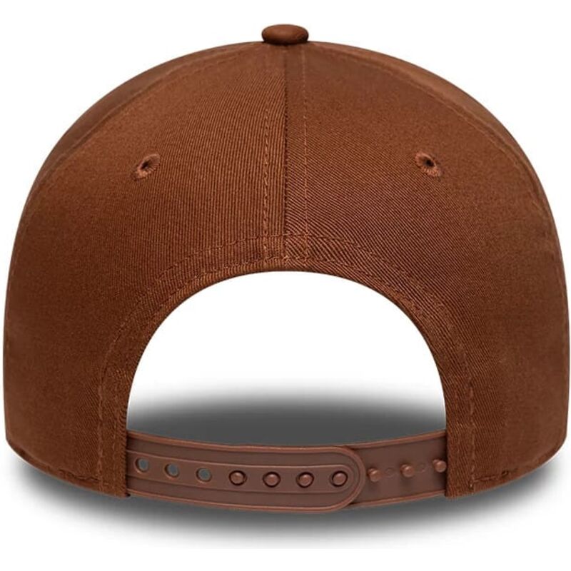 new-era-curved-brim-e-frame-league-essential-los-angeles-dodgers-mlb-brown-snapback-cap