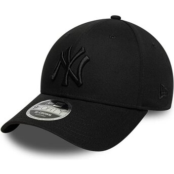 Gorra curva negra snapback con logo negro 9FORTY M-Crown de New York Yankees MLB de New Era