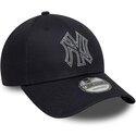 gorra-curva-azul-marino-ajustable-9forty-metallic-outline-de-new-york-yankees-mlb-de-new-era