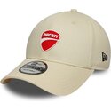 new-era-curved-brim-9forty-core-ducati-motor-motogp-beige-adjustable-cap