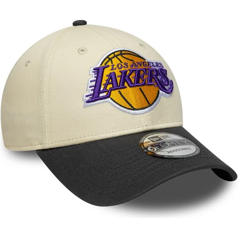 gorra-curva-beige-y-negra-ajustable-9forty-colour-block-de-los-angeles-lakers-nba-de-new-era gorra-curva-beige-y-negra-ajustable-9forty-colour-block-de-los-angeles-lakers-nba-de-new-era
