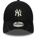 new-era-curved-brim-9forty-stitched-new-york-yankees-mlb-black-adjustable-cap