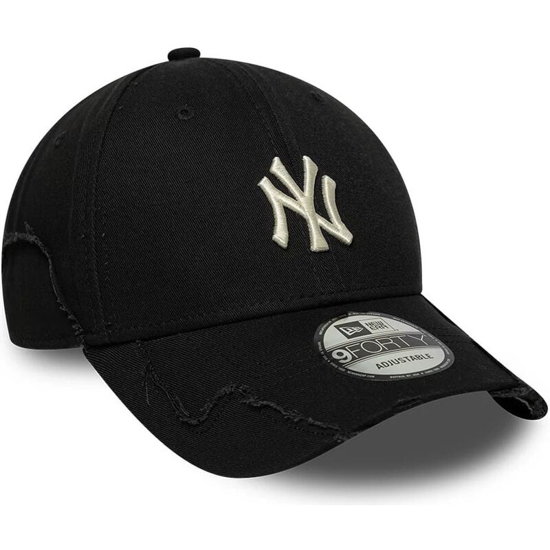 gorra-curva-negra-ajustable-9forty-stitched-de-new-york-yankees-mlb-de-new-era