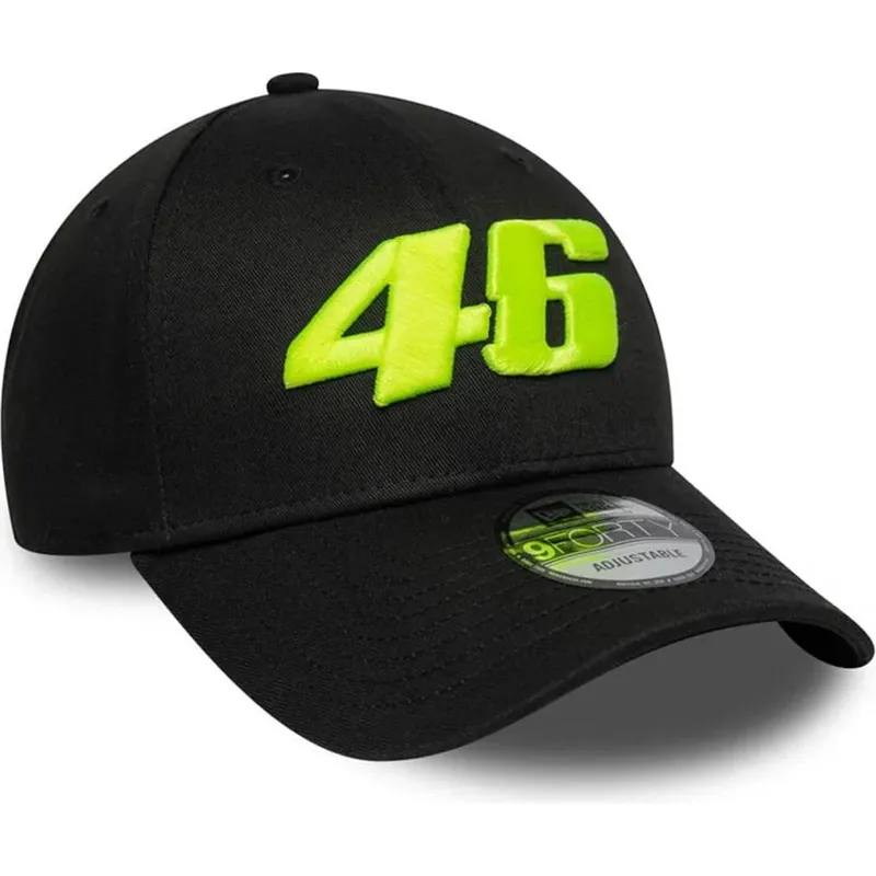 gorra-curva-negra-ajustable-9forty-wordmark-de-valentino-rossi-vr46-motogp-de-new-era gorra-curva-negra-ajustable-9forty-wordmark-de-valentino-rossi-vr46-motogp-de-new-era
