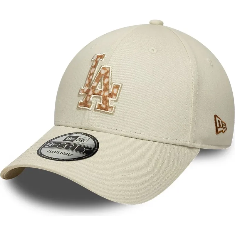 gorra-curva-beige-ajustable-con-logo-marron-9forty-faux-pony-infill-de-los-angeles-dodgers-mlb-de-new-era gorra-curva-beige-ajustable-con-logo-marron-9forty-faux-pony-infill-de-los-angeles-dodgers-mlb-de-new-era