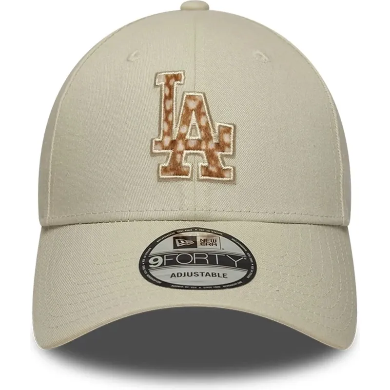 new-era-curved-brim-brown-logo-9forty-faux-pony-infill-los-angeles-dodgers-mlb-beige-adjustable-cap new-era-curved-brim-brown-logo-9forty-faux-pony-infill-los-angeles-dodgers-mlb-beige-adjustable-cap