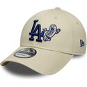 gorra-curva-beige-y-azul-ajustable-9forty-food-icon-de-los-angeles-dodgers-mlb-de-new-era