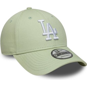 New Era Curved Brim 9FORTY League Ess 9FORTY League Essential Los Angeles Dodgers MLB Light Green Adjustable Cap