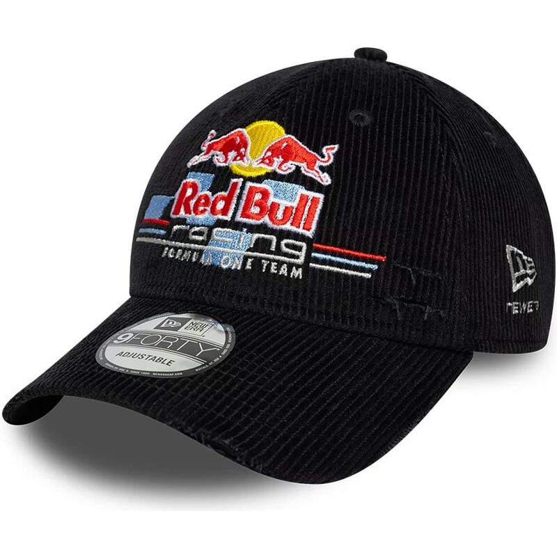 gorra-curva-negra-ajustable-9forty-distressed-cord-de-red-bull-racing-formula-1-de-new-era gorra-curva-negra-ajustable-9forty-distressed-cord-de-red-bull-racing-formula-1-de-new-era