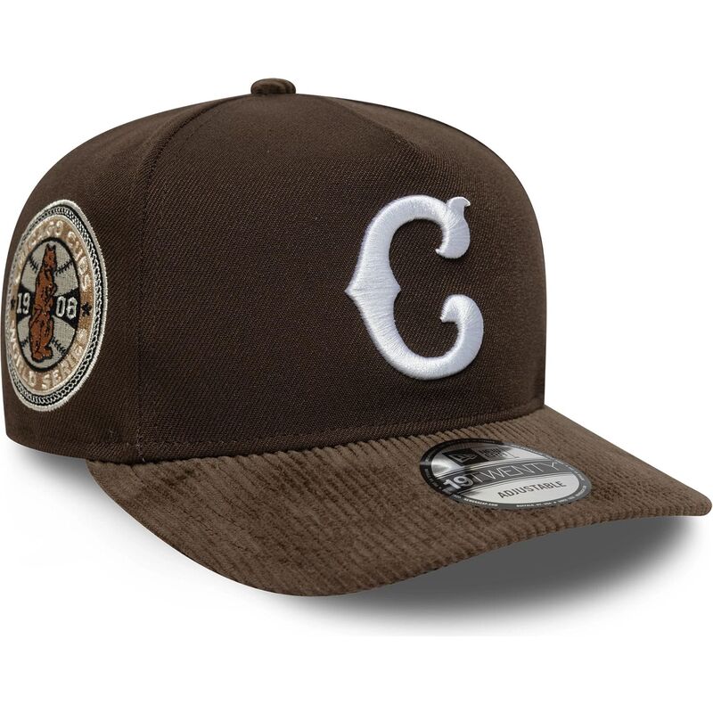 gorra-curva-marron-snapback-19twenty-cooperstown-cord-de-chicago-cubs-mlb-de-new-era