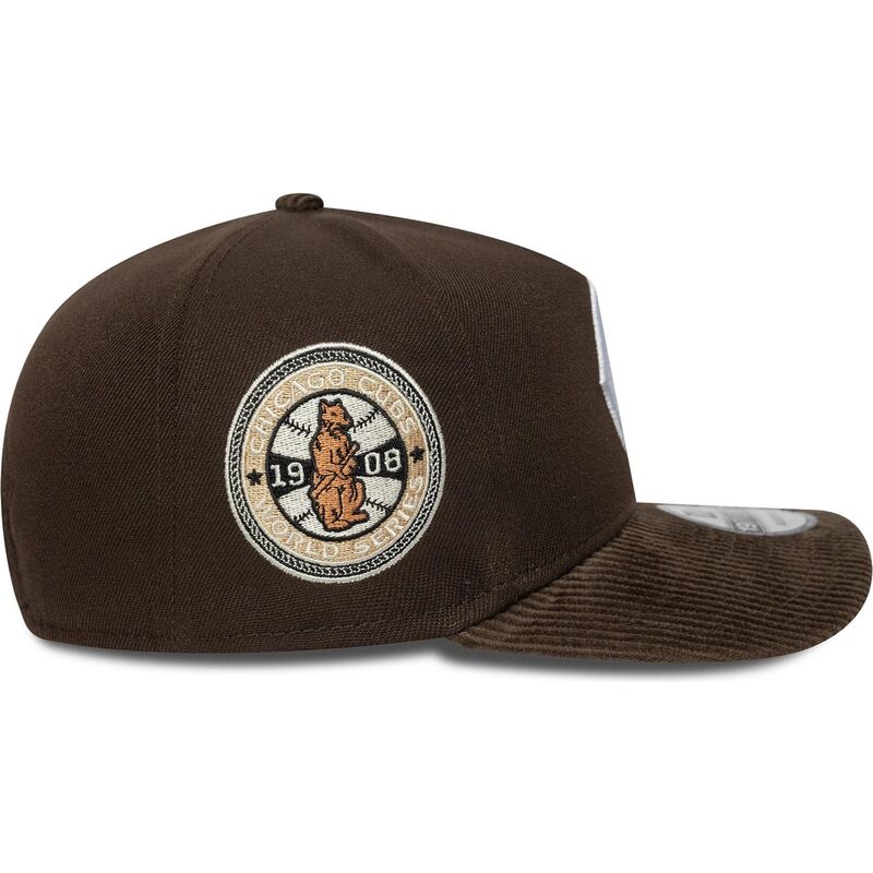 new-era-curved-brim-19twenty-cooperstown-cord-chicago-cubs-mlb-brown-snapback-cap