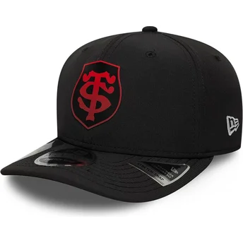 New Era Curved Brim Red Logo 9SEVENTY Stretch Snap Gradient Stade Toulousain Top 14 Black Snapback Cap