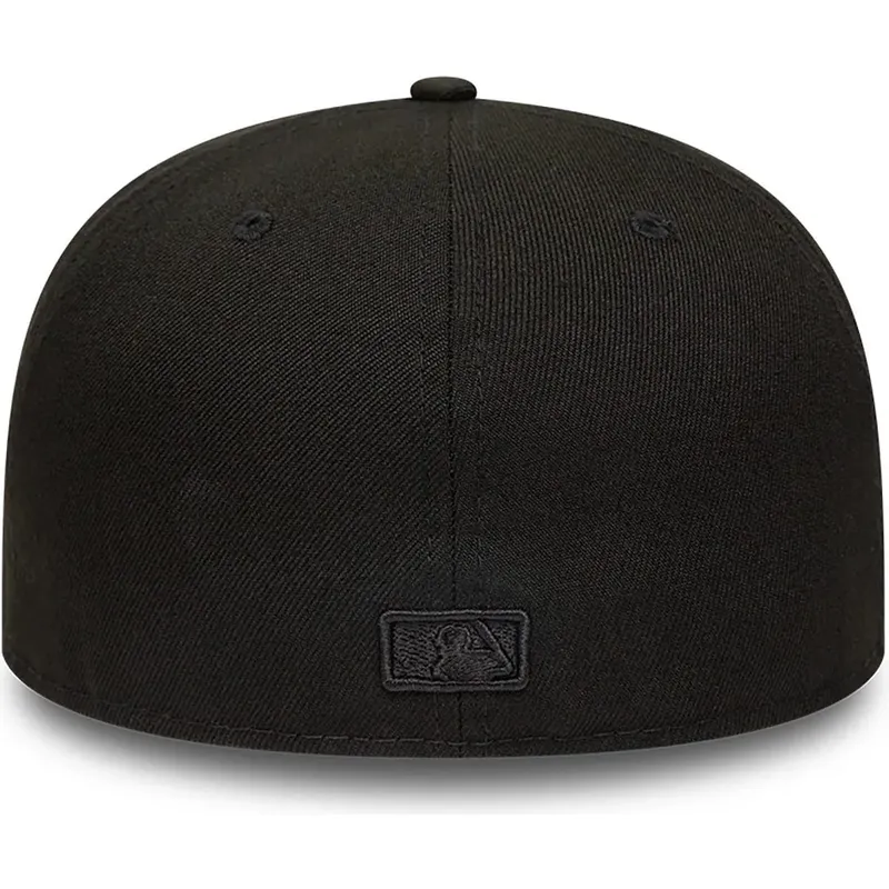 new-era-flat-brim-black-logo-59fifty-chicago-white-sox-mlb-black-fitted-cap