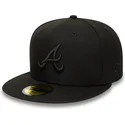 gorra-plana-negra-ajustada-con-logo-negro-59fifty-de-atlanta-braves-mlb-de-new-era