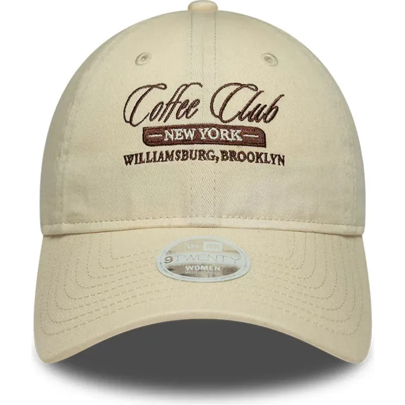 gorra-curva-beige-ajustable-para-mujer-9twenty-coffee-club-de-new-era