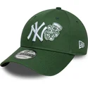 gorra-curva-verde-ajustable-9forty-food-icon-de-new-york-yankees-mlb-de-new-era