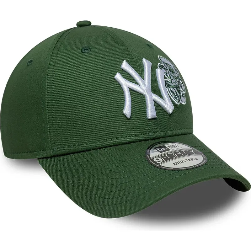 gorra-curva-verde-ajustable-9forty-food-icon-de-new-york-yankees-mlb-de-new-era
