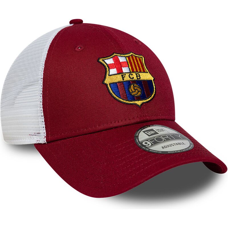 gorra-trucker-roja-y-blanca-ajustable-9forty-league-de-fc-barcelona-laliga-de-new-era