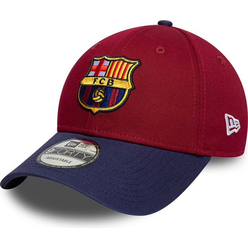 gorra-curva-roja-y-azul-marino-ajustable-9forty-contrast-de-fc-barcelona-laliga-de-new-era gorra-curva-roja-y-azul-marino-ajustable-9forty-contrast-de-fc-barcelona-laliga-de-new-era