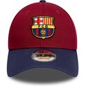 gorra-curva-roja-y-azul-marino-ajustable-9forty-contrast-de-fc-barcelona-laliga-de-new-era