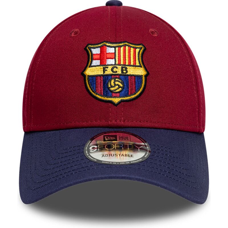gorra-curva-roja-y-azul-marino-ajustable-9forty-contrast-de-fc-barcelona-laliga-de-new-era gorra-curva-roja-y-azul-marino-ajustable-9forty-contrast-de-fc-barcelona-laliga-de-new-era