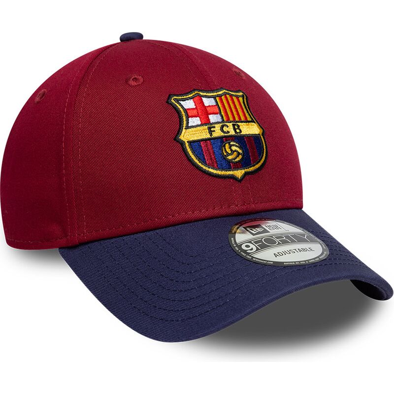 gorra-curva-roja-y-azul-marino-ajustable-9forty-contrast-de-fc-barcelona-laliga-de-new-era gorra-curva-roja-y-azul-marino-ajustable-9forty-contrast-de-fc-barcelona-laliga-de-new-era