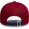 gorra-curva-roja-y-azul-marino-ajustable-9forty-contrast-de-fc-barcelona-laliga-de-new-era