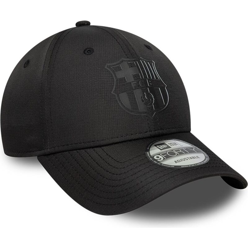 gorra-curva-negra-ajustable-con-logo-negro-9forty-ripstop-de-fc-barcelona-laliga-de-new-era
