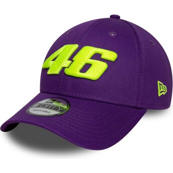 Gorra curva violeta ajustable 9FORTY Wordmark de Valentino Rossi VR46 MotoGP de New Era