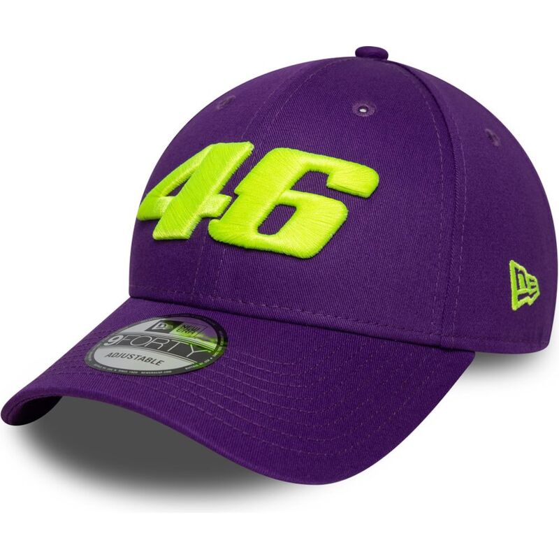 new-era-curved-brim-9forty-wordmark-valentino-rossi-vr46-motogp-purple-adjustable-cap