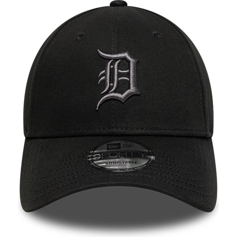 gorra-curva-negra-ajustable-con-logo-gris-9forty-league-essential-de-detroit-tigers-mlb-de-new-era gorra-curva-negra-ajustable-con-logo-gris-9forty-league-essential-de-detroit-tigers-mlb-de-new-era
