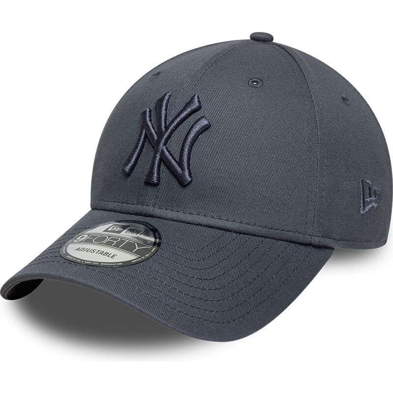 gorra-curva-gris-oscuro-ajustable-con-logo-gris-oscuro-9forty-league-essential-de-new-york-yankees-mlb-de-new-era