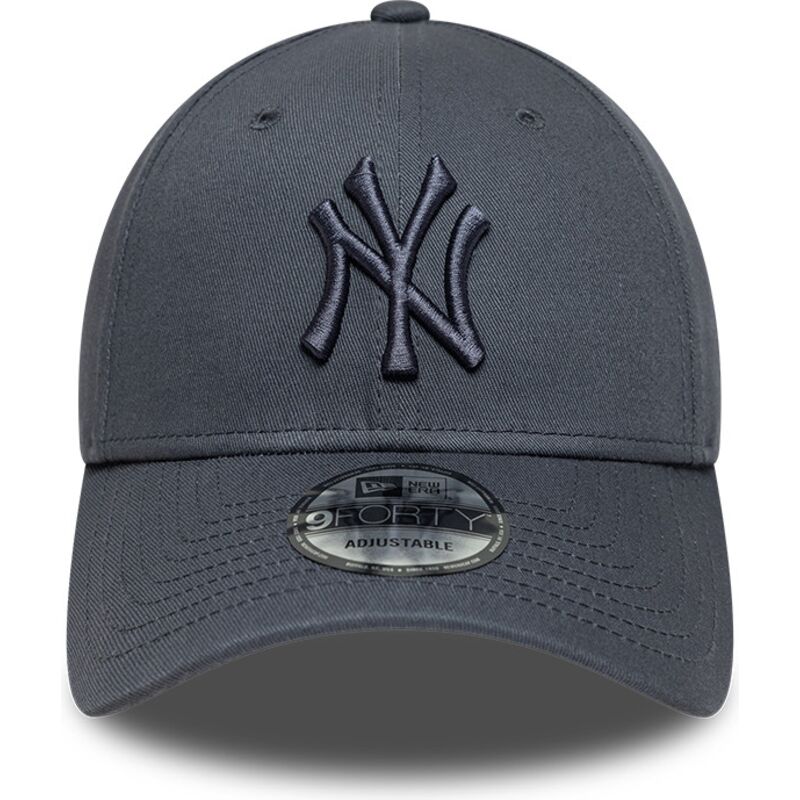 gorra-curva-gris-oscuro-ajustable-con-logo-gris-oscuro-9forty-league-essential-de-new-york-yankees-mlb-de-new-era