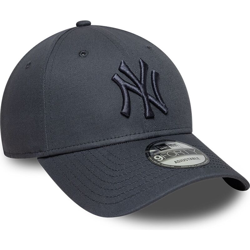 gorra-curva-gris-oscuro-ajustable-con-logo-gris-oscuro-9forty-league-essential-de-new-york-yankees-mlb-de-new-era