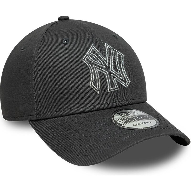 gorra-curva-gris-ajustable-9forty-metallic-outline-de-new-york-yankees-mlb-de-new-era