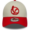 new-era-curved-brim-9forty-contrast-visor-vespa-piaggio-red-and-beige-adjustable-cap