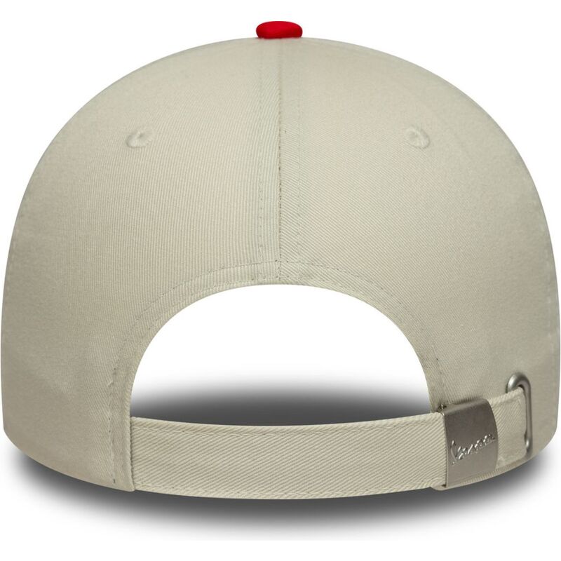 new-era-curved-brim-9forty-contrast-visor-vespa-piaggio-red-and-beige-adjustable-cap