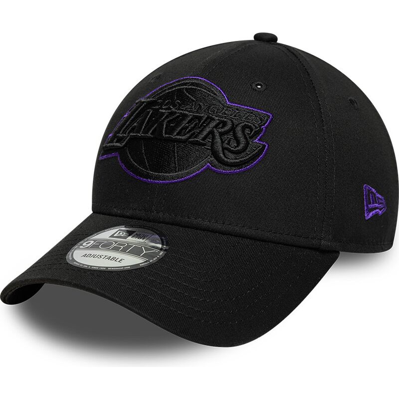 gorra-curva-negra-ajustable-con-logo-violeta-9forty-outline-de-los-angeles-lakers-nba-de-new-era