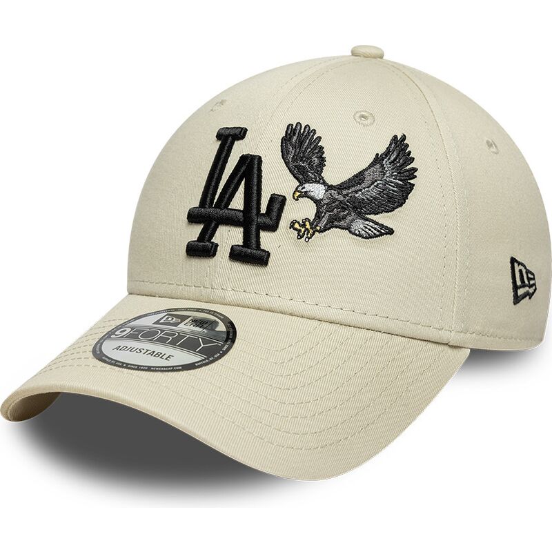 gorra-curva-beige-ajustable-con-logo-negro-9forty-outdoor-icon-de-los-angeles-dodgers-mlb-de-new-era