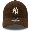 new-era-curved-brim-9forty-winter-borg-new-york-yankees-mlb-brown-snapback-cap