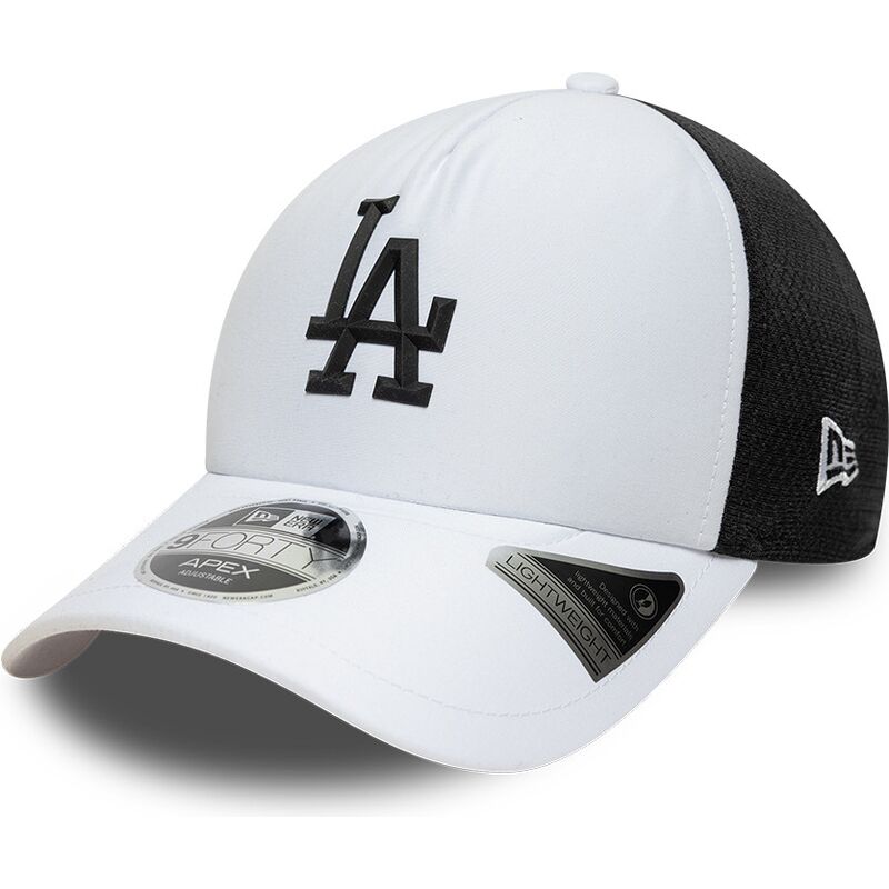 new-era-9forty-apex-sporty-los-angeles-dodgers-mlb-white-and-black-trucker-hat new-era-9forty-apex-sporty-los-angeles-dodgers-mlb-white-and-black-trucker-hat