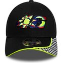 gorra-curva-negra-ajustable-9forty-m-crown-check-de-valentino-rossi-vr46-motogp-de-new-era