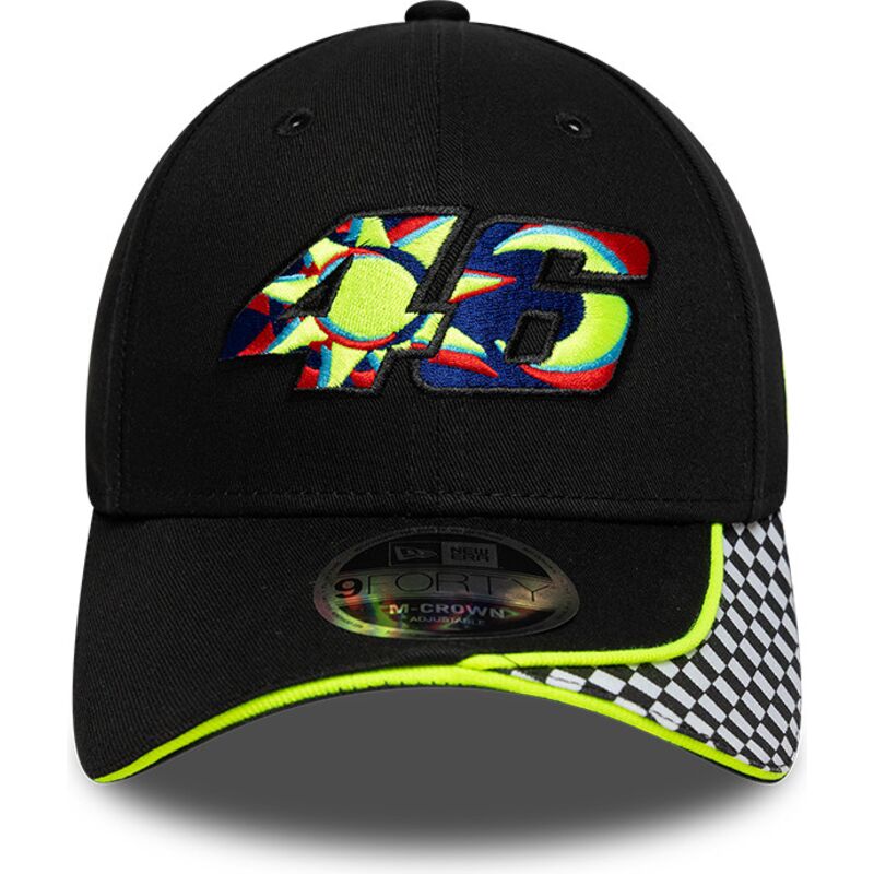 new-era-curved-brim-9forty-m-crown-check-valentino-rossi-vr46-motogp-black-adjustable-cap new-era-curved-brim-9forty-m-crown-check-valentino-rossi-vr46-motogp-black-adjustable-cap