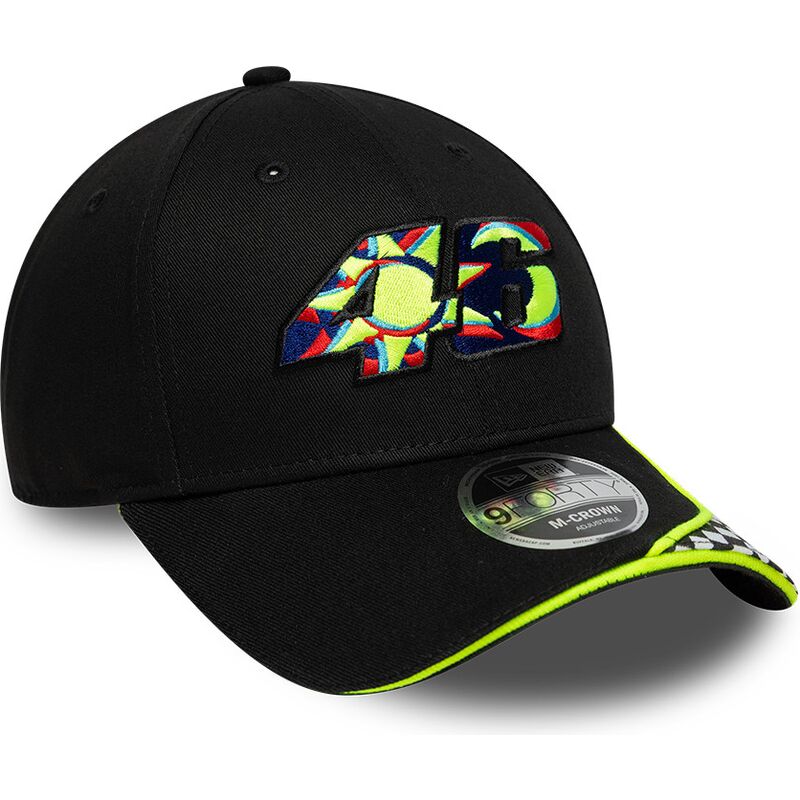 gorra-curva-negra-ajustable-9forty-m-crown-check-de-valentino-rossi-vr46-motogp-de-new-era gorra-curva-negra-ajustable-9forty-m-crown-check-de-valentino-rossi-vr46-motogp-de-new-era