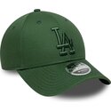 new-era-curved-brim-green-logo-9forty-m-crown-los-angeles-dodgers-mlb-green-snapback-cap
