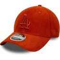 gorra-curva-naranja-ajustable-con-logo-naranja-9forty-m-crown-cord-de-los-angeles-dodgers-mlb-de-new-era