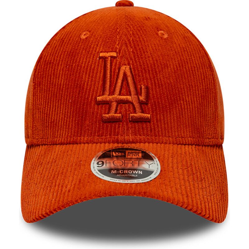 gorra-curva-naranja-ajustable-con-logo-naranja-9forty-m-crown-cord-de-los-angeles-dodgers-mlb-de-new-era