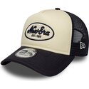 gorra-trucker-azul-marino-y-beige-a-frame-oval-foam-patch-de-new-era